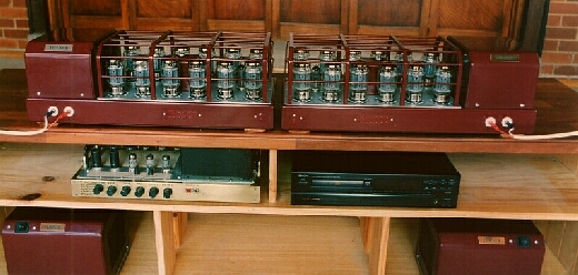 2 x 300W amps on
          bench.